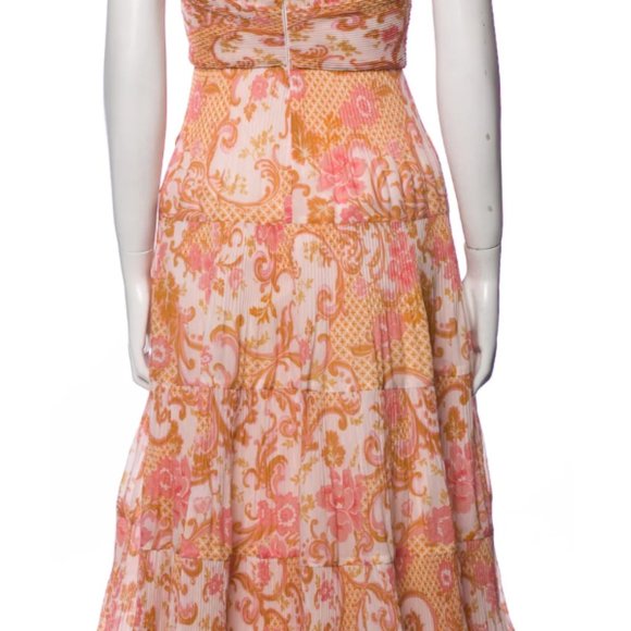 Zimmermann Paisley Pink & Orange Long Dress - Picture 4 of 4